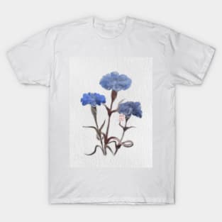 watercolor and sumiE ink cornflowers T-Shirt